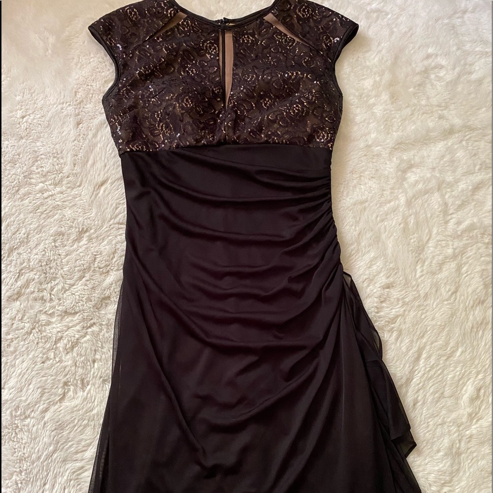 Betsy & Adam Black Mini Dress
